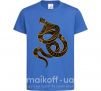 Детская футболка Коричневый змей Ярко-синий фото