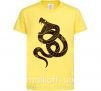 Дитяча футболка Коричневый змей Лимонний фото