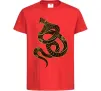 Дитяча футболка Коричневий змій Червоний Дитяча футболка Коричневий змій Червоний фото