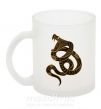 Чашка стеклянная Коричневый змей Фроузен фото