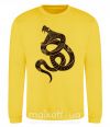 Світшот Коричневый змей Сонячно жовтий фото