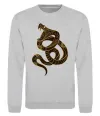 Свитшот Коричневий змій Серый меланж Свитшот Коричневий змій Серый меланж фото
