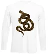 Лонгслив Коричневий змій Белый фото