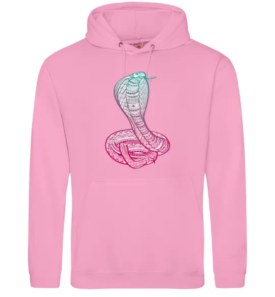 Женская толстовка (худи) Кобра градієнт Розовый фото