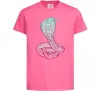 Детская футболка Кобра градієнт Ярко-розовый Детская футболка Кобра градієнт Ярко-розовый фото