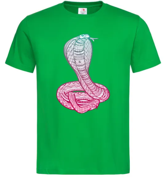 Чоловіча футболка Кобра градієнт Зелений фото