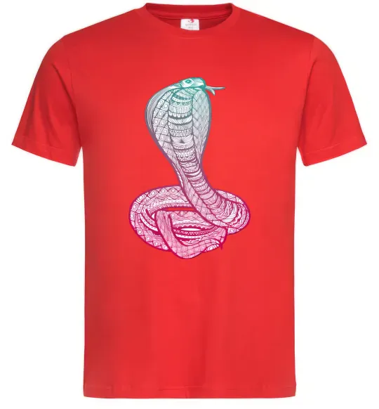 Чоловіча футболка Кобра градієнт Червоний фото