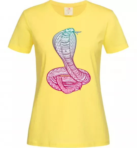 Жіноча футболка Кобра градієнт Лимонний фото