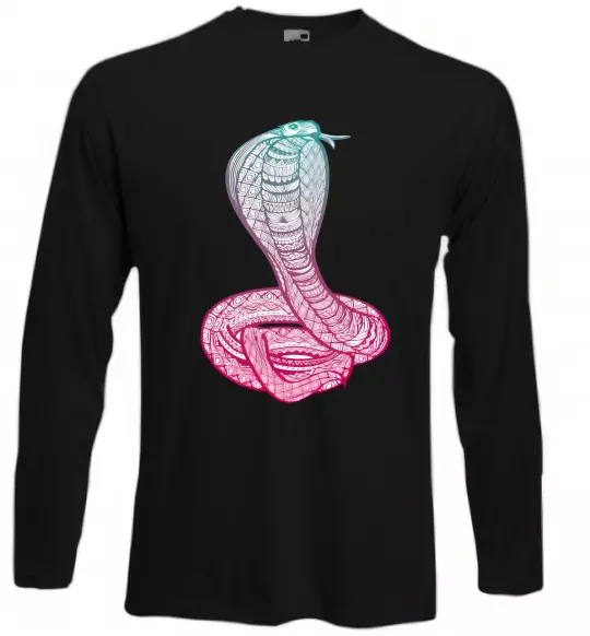 Лонгслів Кобра градієнт Чорний фото