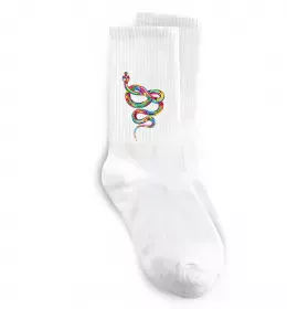 Носки Яскрава змія Белый фото
