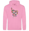 Жіноча толстовка (худі) Яскрава змія Рожевий фото