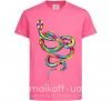 Дитяча футболка Яркая змея Яскраво-рожевий фото