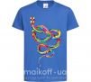 Детская футболка Яркая змея Ярко-синий фото