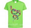 Детская футболка Яркая змея Лаймовый фото