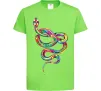 Детская футболка Яскрава змія Лаймовый Детская футболка Яскрава змія Лаймовый фото