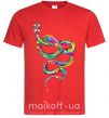 Мужская футболка Яркая змея Красный фото