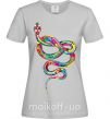 Жіноча футболка Яркая змея Сірий фото