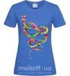 Женская футболка Яркая змея Ярко-синий фото