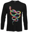 Лонгслив Яскрава змія Черный фото
