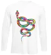 Лонгслив Яскрава змія Белый фото
