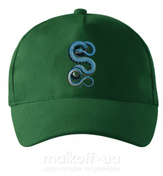 Кепка Голубая змея Темно-зеленый фото