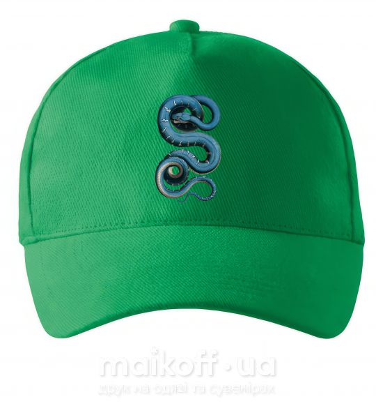 Кепка Голубая змея Зеленый фото