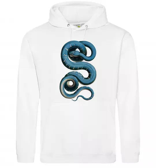 Женская толстовка (худи) Блакитна змія Белый фото