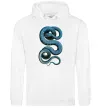 Женская толстовка (худи) Блакитна змія Белый фото