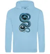 Женская толстовка (худи) Блакитна змія Голубой фото