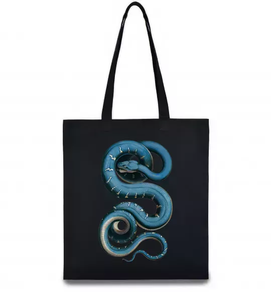 Эко-сумка Блакитна змія Черный фото