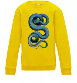 Детский Свитшот Кобра контур тонкий Серый меланж фото