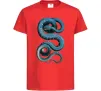Детская футболка Блакитна змія Красный Детская футболка Блакитна змія Красный фото