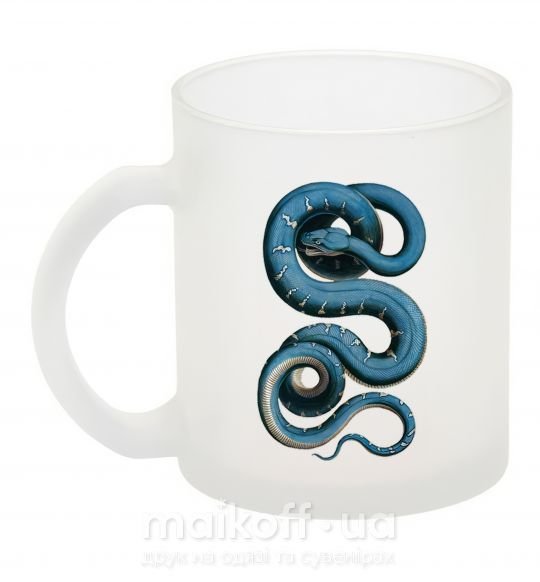 Чашка стеклянная Голубая змея Фроузен фото