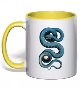 Чашка с цветной ручкой