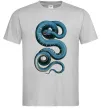 Мужская футболка Блакитна змія Серый Мужская футболка Блакитна змія Серый фото