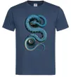 Мужская футболка Блакитна змія Темно-синий Мужская футболка Блакитна змія Темно-синий фото