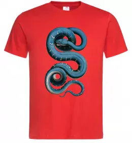 Мужская футболка Кобра контур тонкий Серый фото