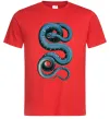 Мужская футболка Блакитна змія Красный Мужская футболка Блакитна змія Красный фото