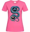 Женская футболка Блакитна змія Ярко-розовый фото